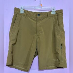 The North Face Men's Tan Flat Front Shorts